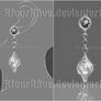 Earing Design 01 [Black White Jewels]