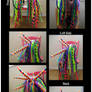 Rainbow cybergoth raver outfit - wig