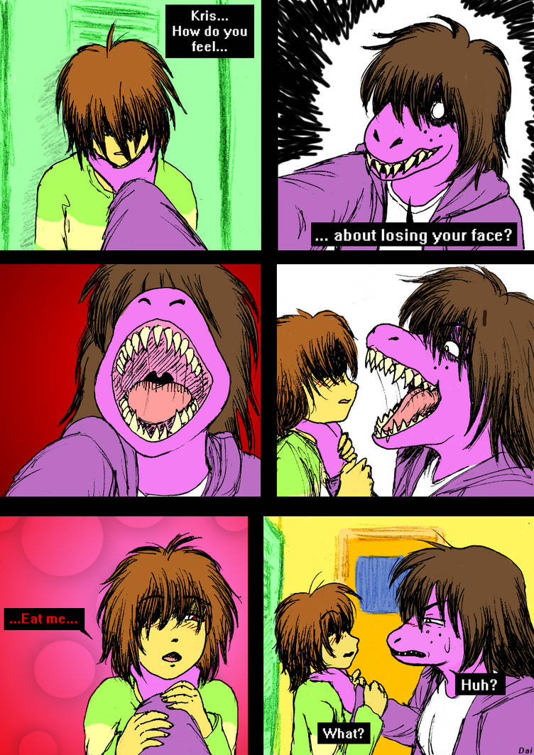 Deltarune - Losing Your Face (Colourized) by DaiWagen on DeviantArt