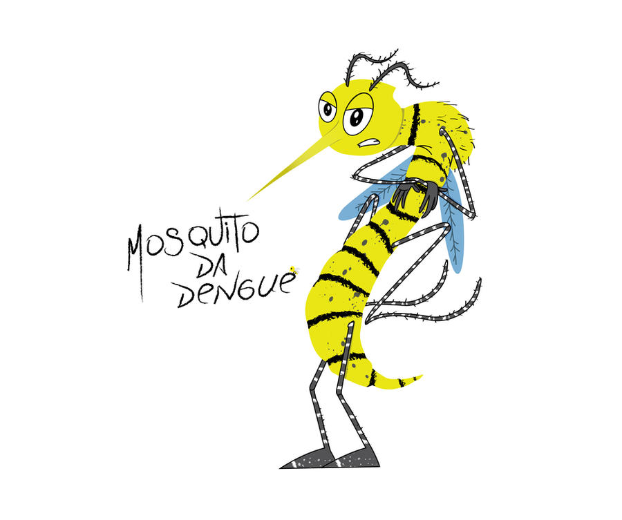 ilustracao mosquito da dengue