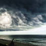 Storm Cloud Over Land and Sea