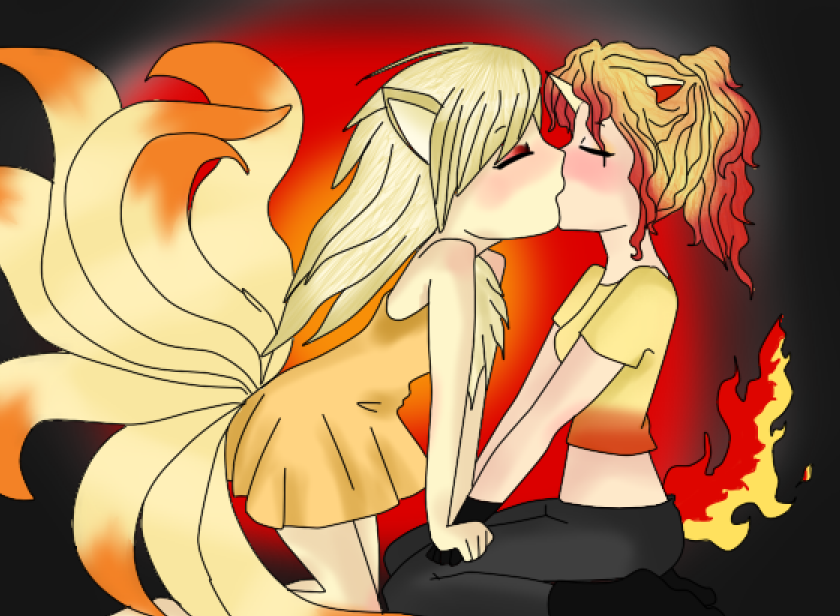 gijinka rapidashXninetails