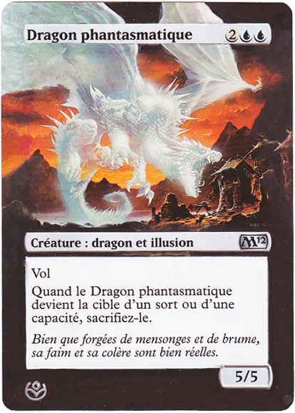 Altered card - Phantasmal Dragon