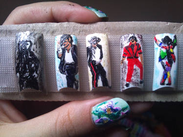 Michael Jackson nail art