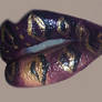 Ghirahim inspired lip art