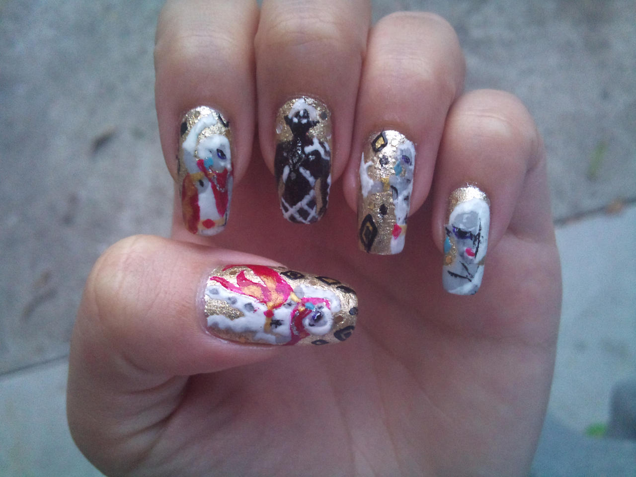 Demon Lord Ghirahim the fabulous nail art