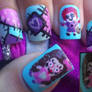 Voodoo dolls nail art