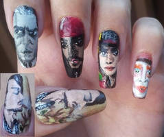 Johnny Depp nail art