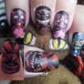 Spongebob Squarepants Toystore of doom nail art