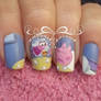 Peppa pig nail art
