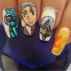 Pokemon ORAS Steven Stone nail art