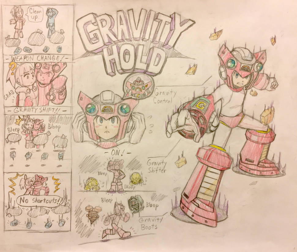 Gravity Hold - Mega Man 11 Style by MidniteW