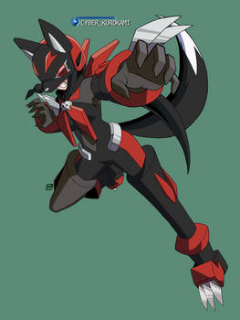 Cyber Kurokami (Hololive x Rockman EXE)