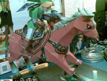 link and epona papercraft