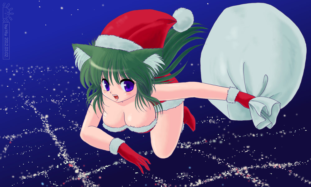 Neko santa