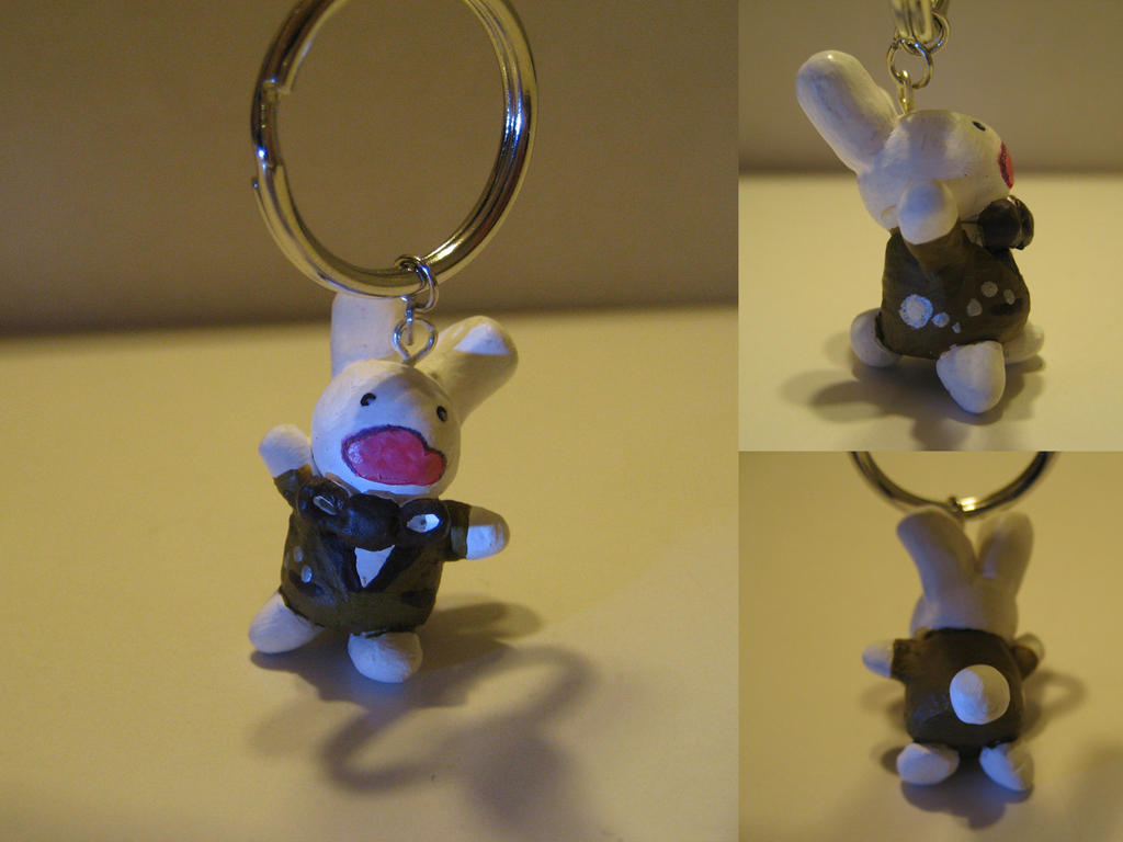 White Rabbit Keychain by DUCKiFiED on DeviantArt