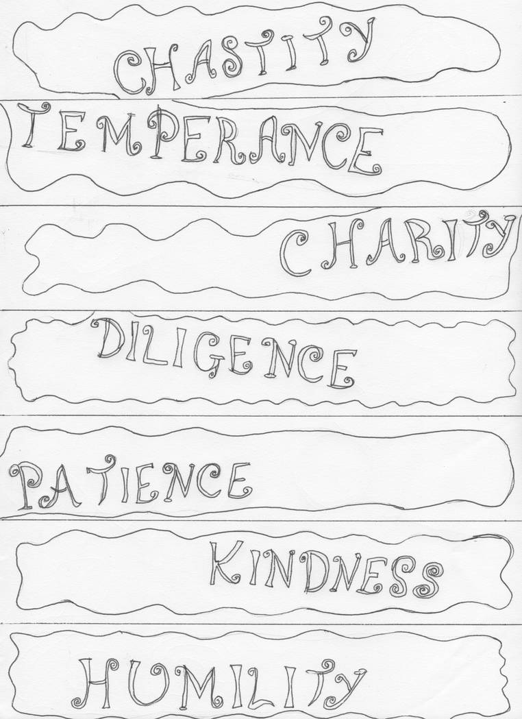 7 Virtues Bookmarks By Ryu Ren On DeviantArt