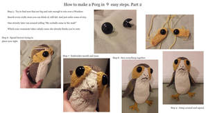 How to make a Porg in 9 easy steps. Part 2