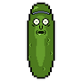 Pixel Pickle Rick Sprite