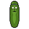 Pixel Pickle Rick Sprite