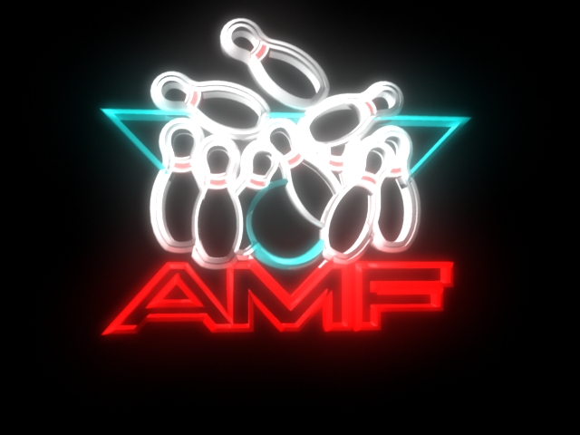 American Machine and Foundry (AMF) Neon Sign