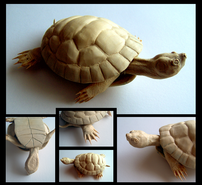 Turtle Carving Unpainted