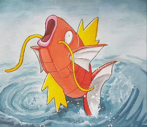 Magikarp painting by LightningChaser on DeviantArt