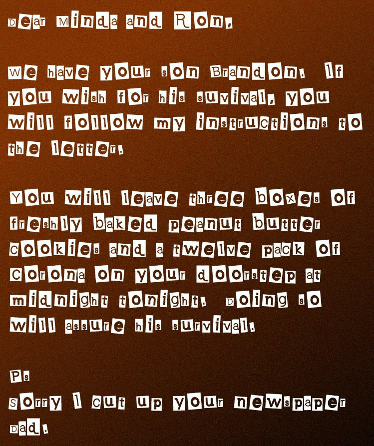 Mouse Ransom Note Ransom Note +Mousepad+ by AuronTheUnsent on DeviantArt