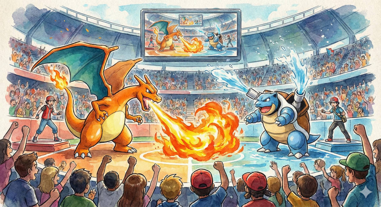 The Fated Battle of Fire and Water by twinarte on DeviantArt