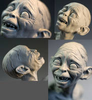 Smeagol close up.