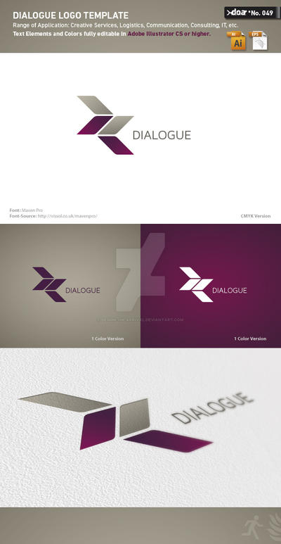 Dialogue Logo Template by design-on-arrival on DeviantArt