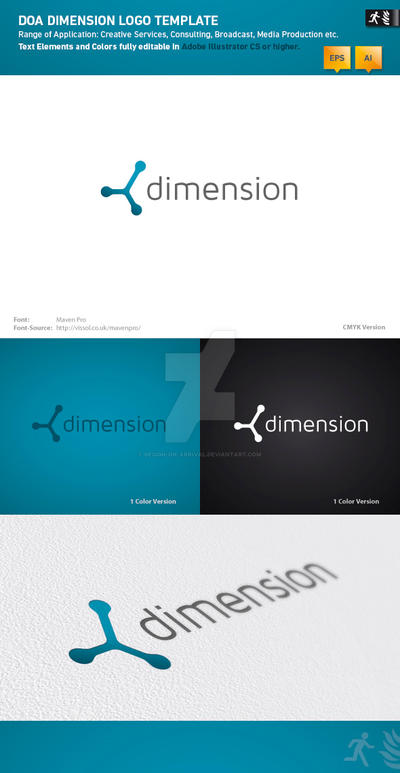 DOA Dimension Logo Template