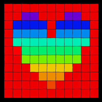 the colors of a heart