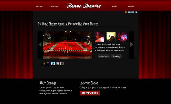 Bravo Theatre Web Design