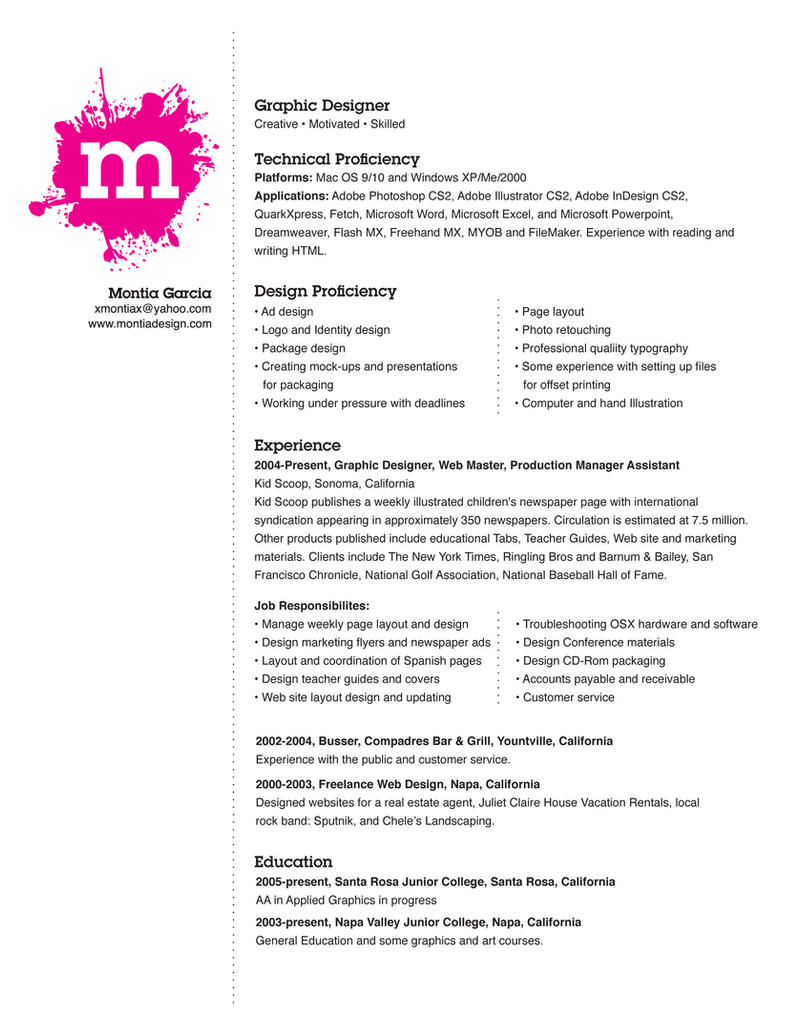 My Resume by montia