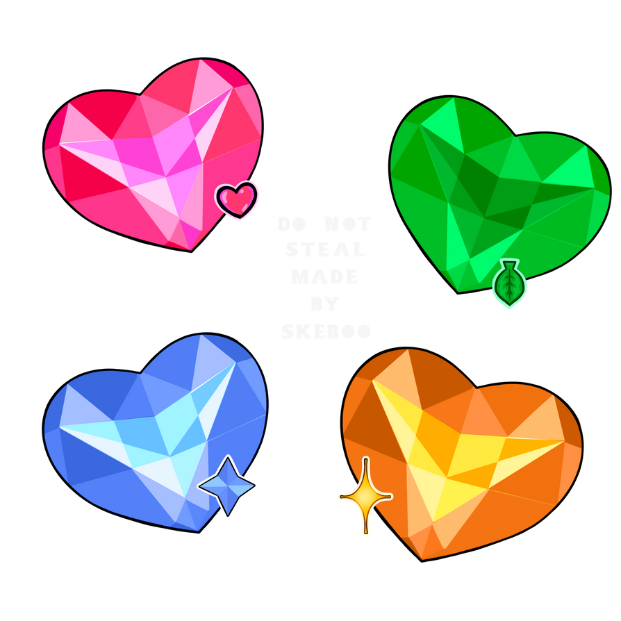 Mystery Primary Colors Spinel Adopts (2/4 open) by skeboo on DeviantArt