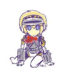 The Answer Aigis Q version sketch by supereva01