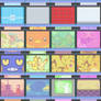 Multi-Generational Box Backgrounds.