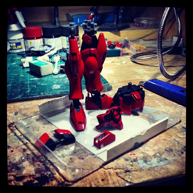 Gundam Kitbash F91 - Weekend Progress