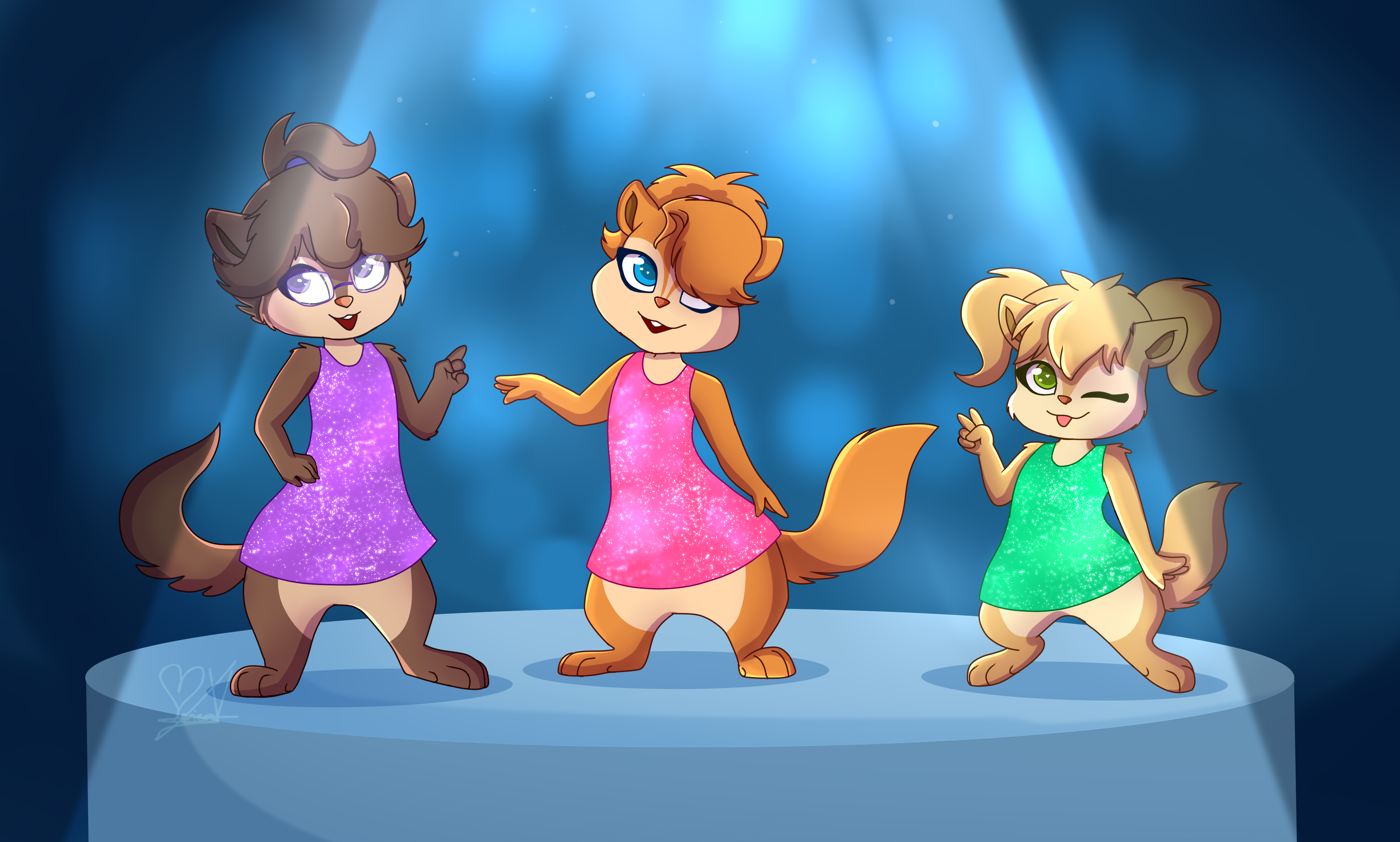 Chipettes Background The Chipettes by Sky-thepony65 on DeviantArt