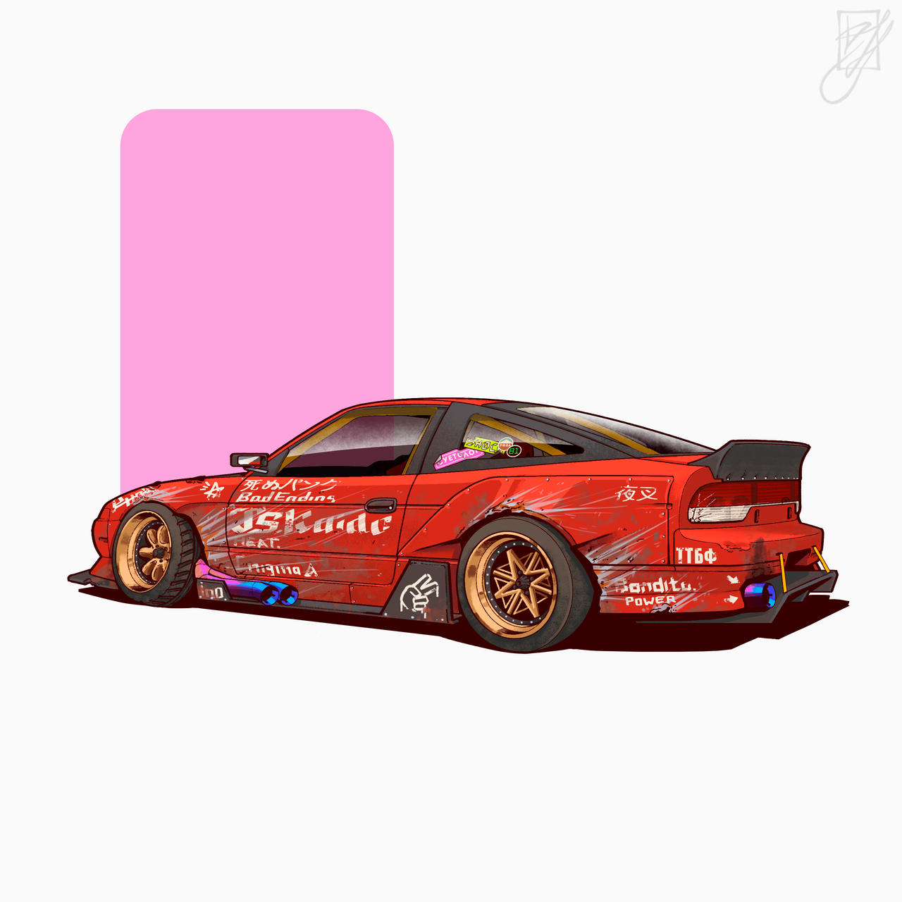 Deviantart Nice Rear View 180sx rear view by Kod4ki on DeviantArt