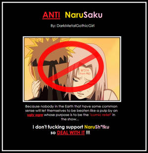 Anti NaruSaku poster