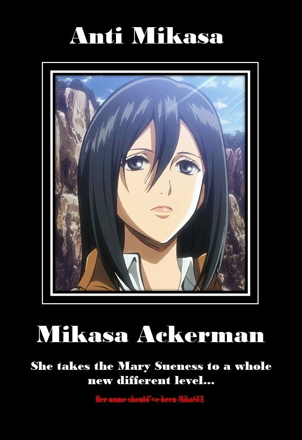 Anti Mikasa by DarkMetalGothicGirl on DeviantArt