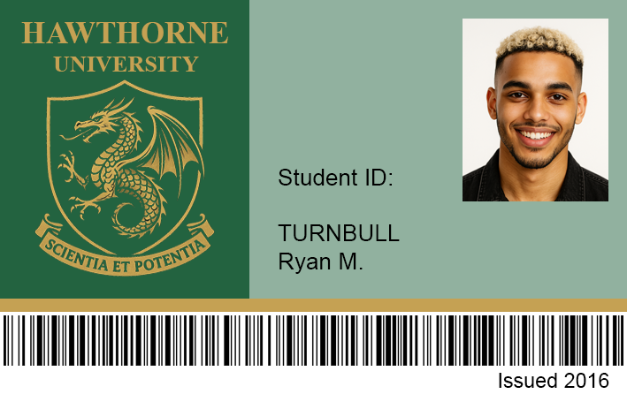 Ryan's Student ID