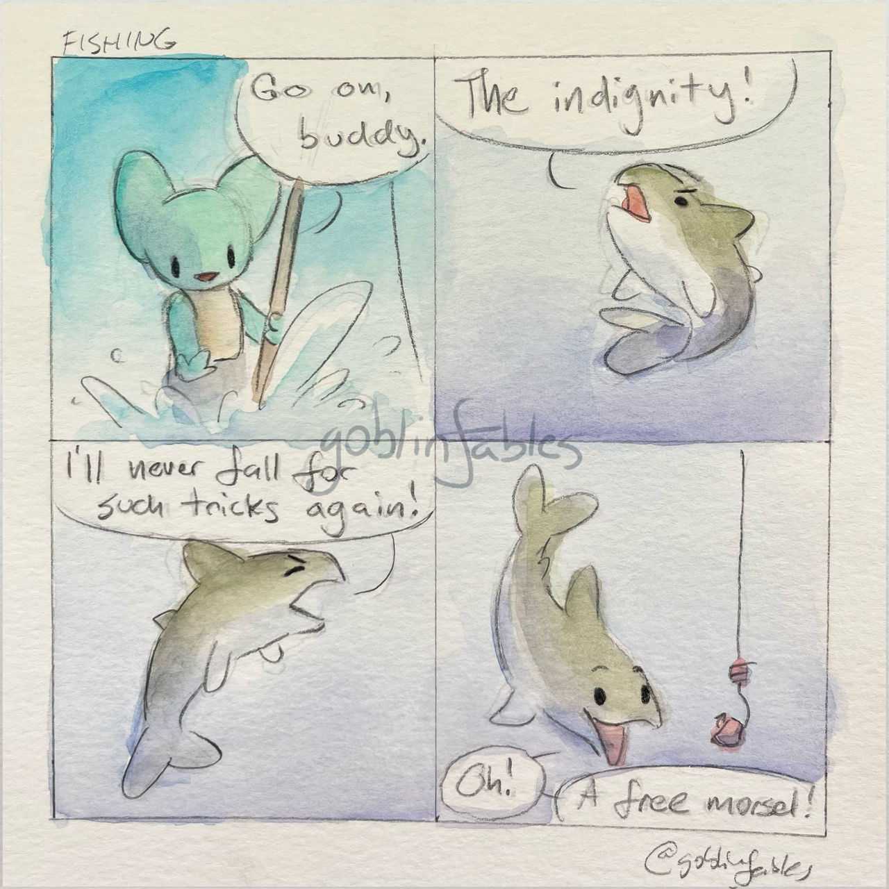 Disable Fish Comic Fishing by goblinfables on DeviantArt