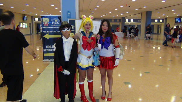 Sailor Moon Tuxedo Mask and Sailor Mars