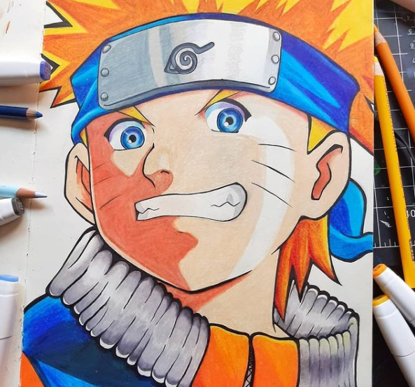 Drawing NARUTO Uzumaki  EPIC Pencil art (ナルト) 