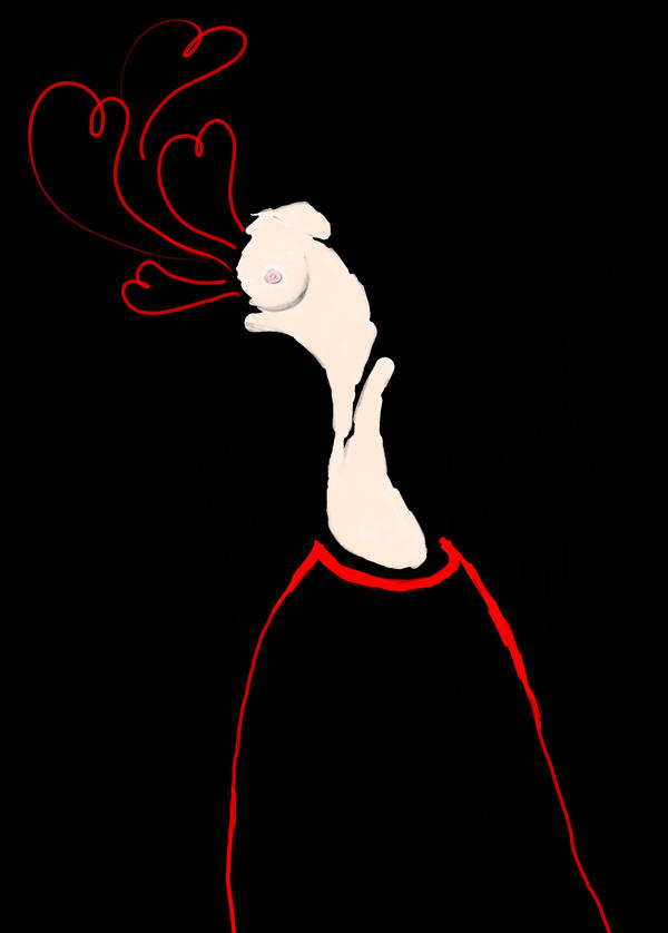 Man thinking red by Freshcutgrass on DeviantArt