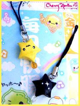 Origami Star Phone Charms