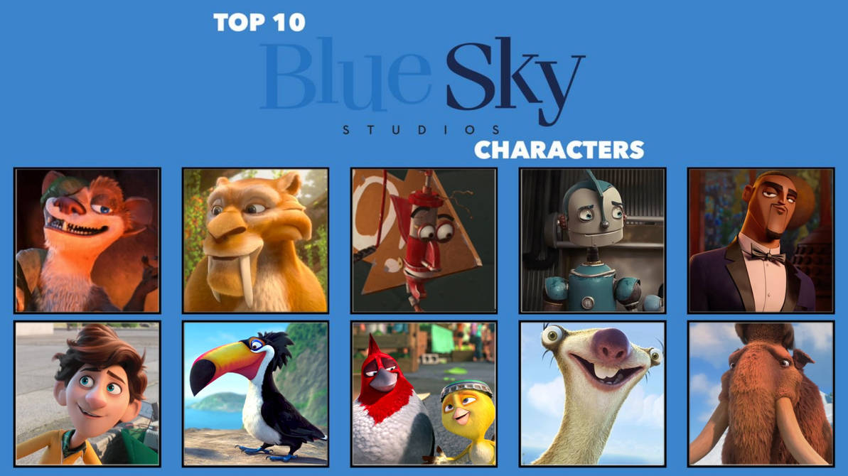 My Top 10 Favorite Blue Sky Characters (Reposted) by PatrickSiegler1999 on  DeviantArt